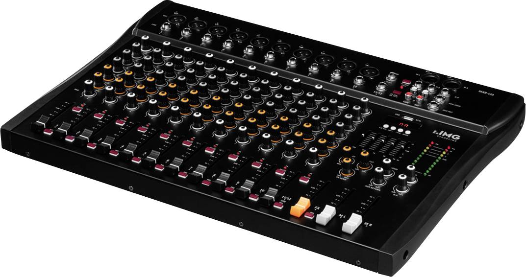 Mikserska konzola s više regulatora i tipki. Koristi se za kontrolu i miješanje audio signala u profesionalnim tonskim studijima.