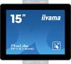 Iiyama TF1515MC-B2 LCD zaslon 38.1 cm (15 palac) Energetska učinkovitost 2021 E (A - G) 1024 x 768 piksel XGA 8 ms VGA, HDMI™, DisplayPort, slušalice (3.5 mm jack) TN LCD