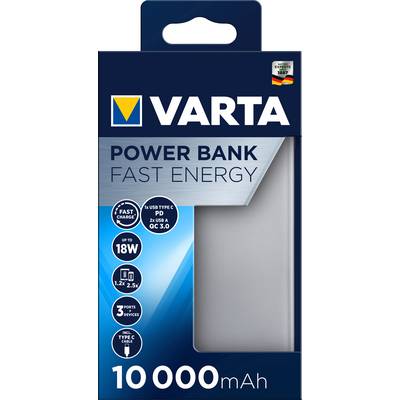 Varta Power Bank Fast Energy 10000 powerbank (rezervna baterija) 10000 mAh Quick Charge 3.0 LiPo USB-C® siva-4