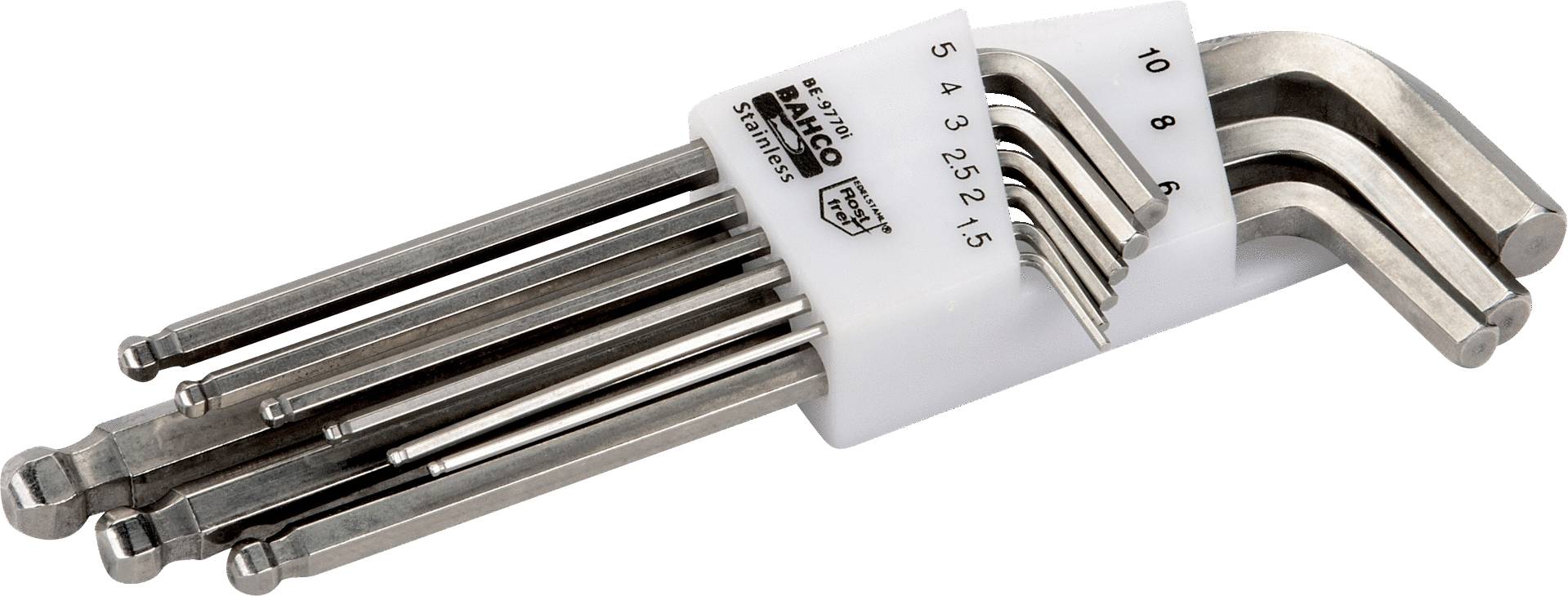 Bahco BE-9770I šesterokut komplet kutnih odvijača 2.5 mm, 2 mm, 3 mm, 4 mm, 5 mm, 6 mm, 8 mm, 10 mm 9-dijelni