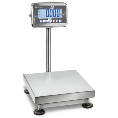 Digitalna vaga s zaslonom koji prikazuje '0,000 kg'. Stoji na metalnom postolju s podesivim nogama. Idealna za precizna mjerenja težine.