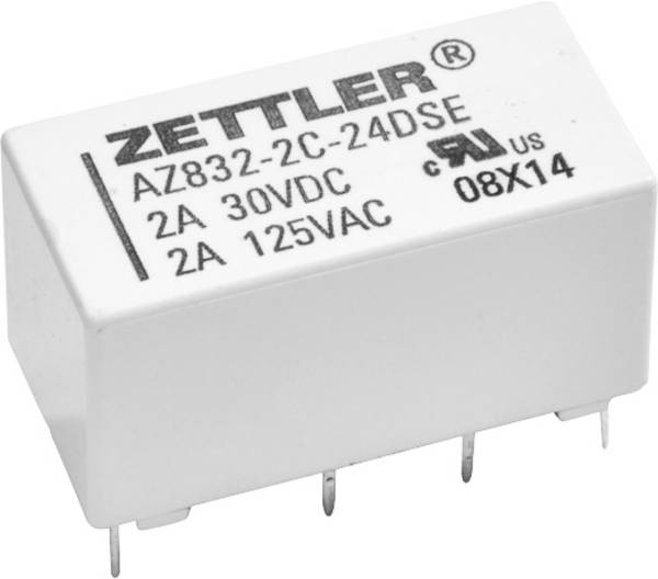 Zettler Electronics AZ832-2C-5DE relej za tiskane pločice 5 V/DC 3 2 prebacivanje 1 St.