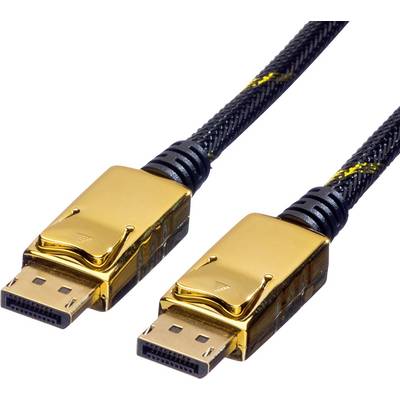 Dva DisplayPort kabela sa zlatnim utičnicama i crnim plaštom, korištena za povezivanje računala i monitora za visoko rezolucijske zaslone.