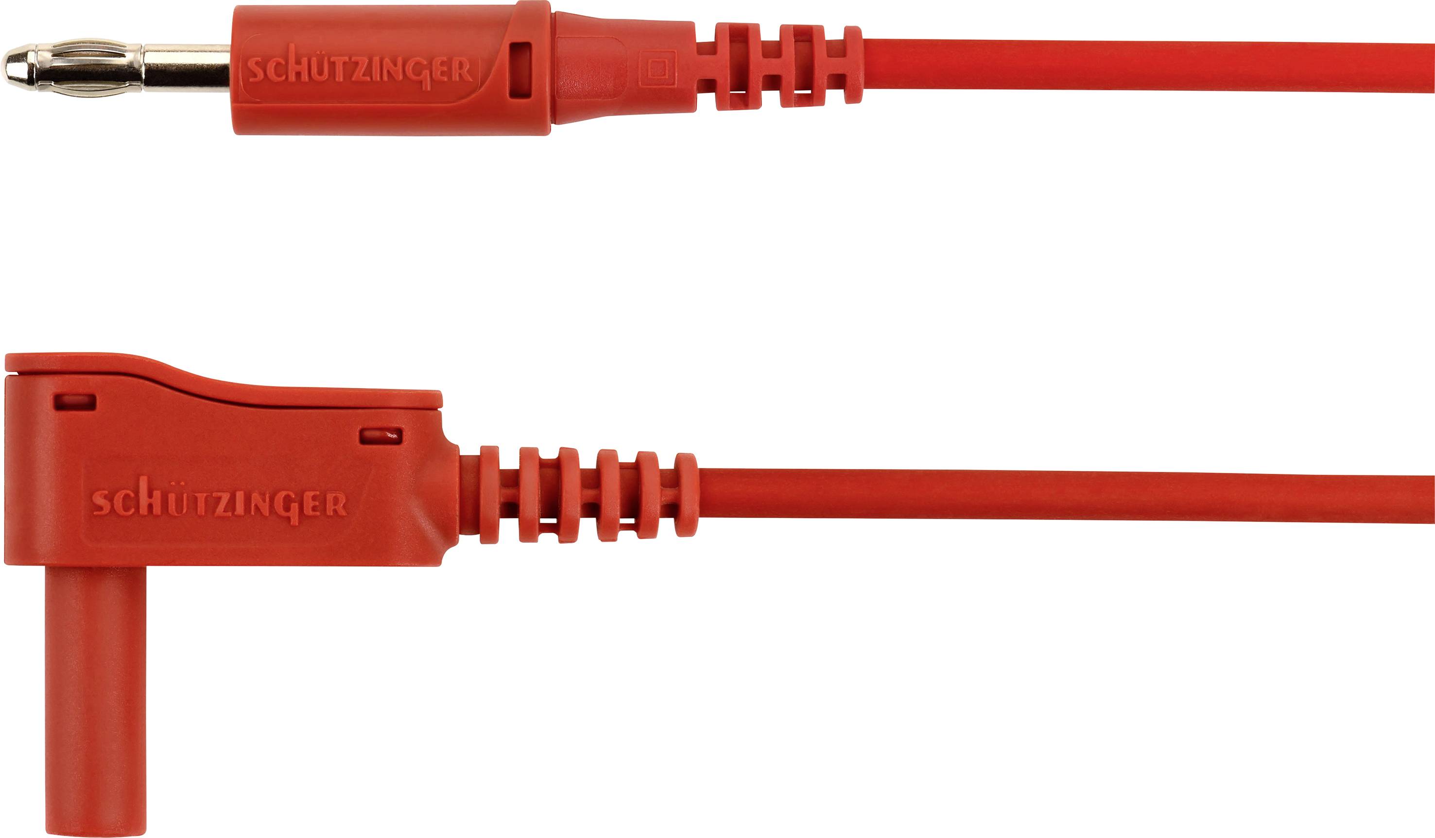 Schützinger Adapterkabel Stekker 4 mm Stekker 4 mm 200.00 cm Rood 1 stuk(s)
