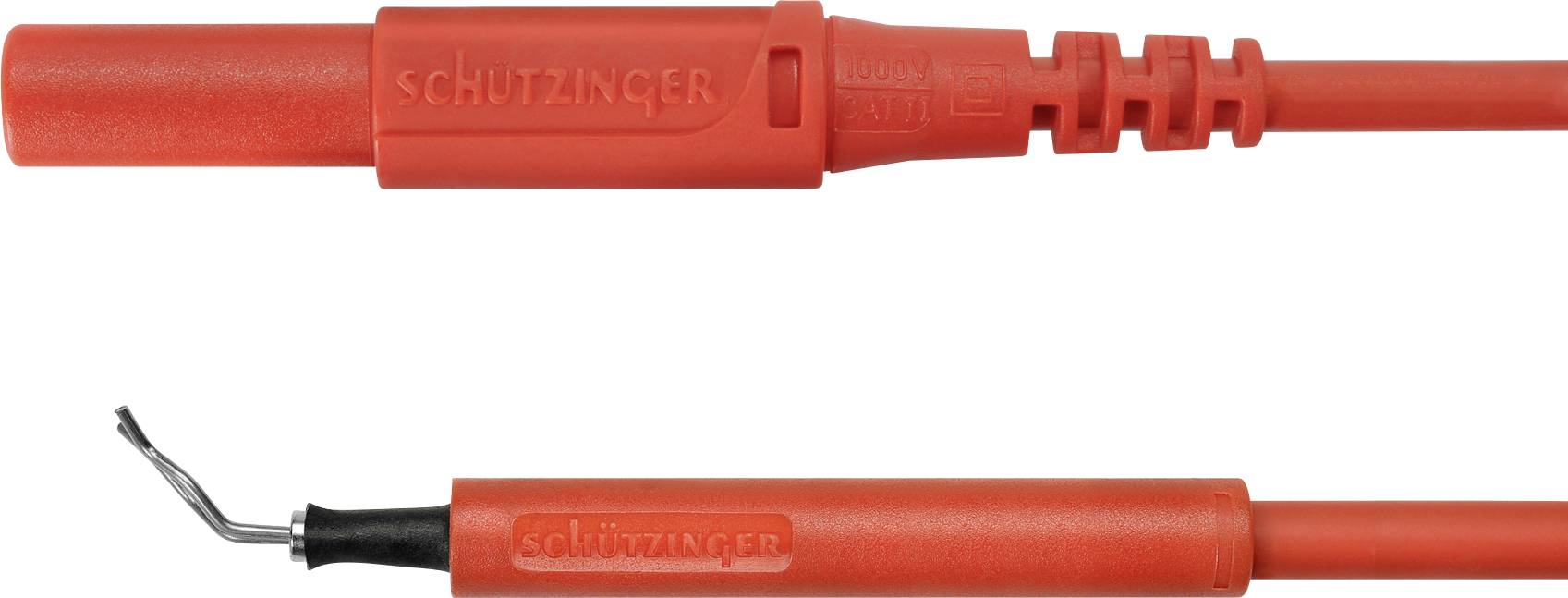 Schützinger Adapterkabel Stekker 4 mm Testpunt 50.00 cm Rood 1 stuk(s)
