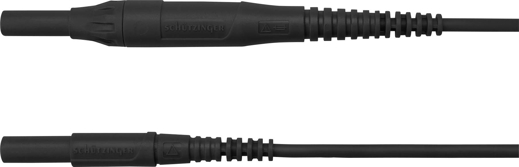 Schützinger Meetsnoer Stekker 4 mm Stekker 4 mm 150.00 cm Zwart 1 stuk(s)
