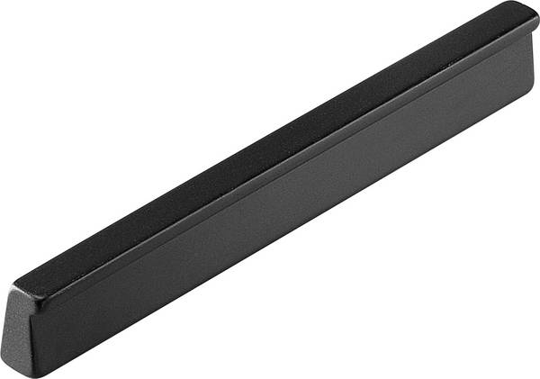 Rohde LG-02.090.04 ručka s ispupčenom ivicom  crna (D x Š x V) 105 x 9.7 x 15.5 mm 6 St.