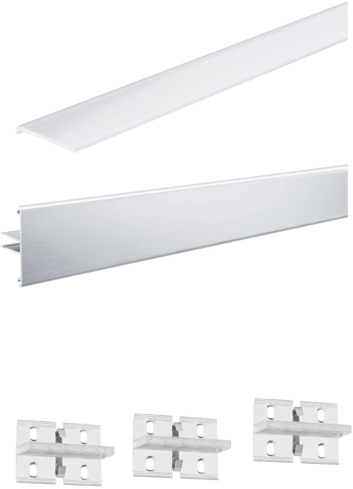 Paulmann 70519 Profieldiffusor Aluminium 1 set(s)