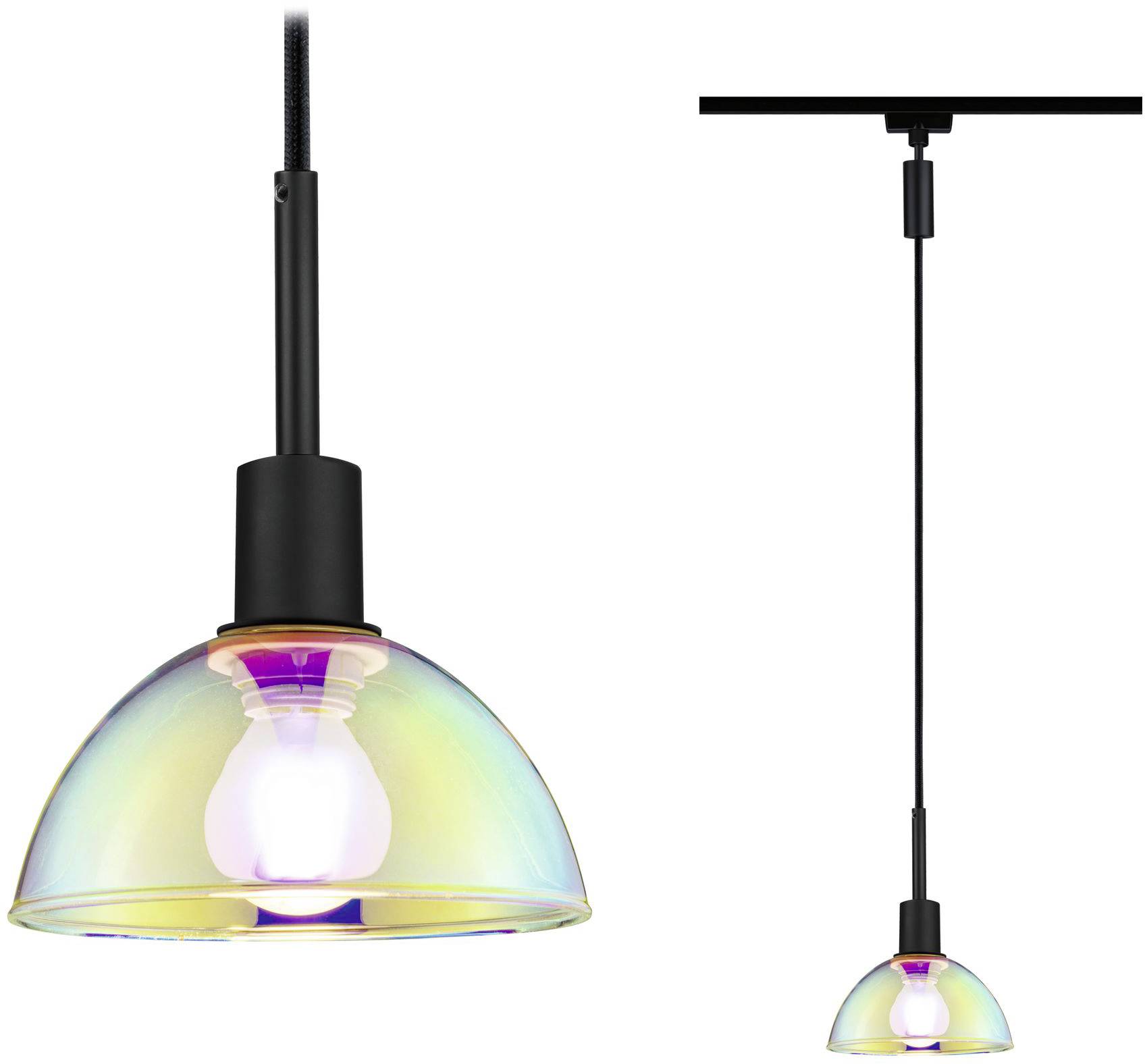 Paulmann Sarrasani Hanglamp URail E14 Zwart (mat), Dichroic