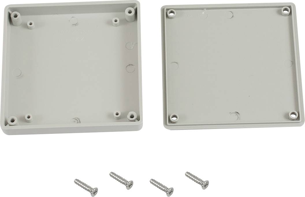 Hammond Electronics 1551XXGY Universele behuizing 80 x 80 x 15 ABS Grijs 1 stuk(s)