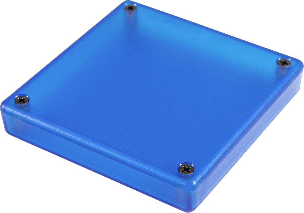Hammond Electronics 1551XXTBU Universele behuizing 80 x 80 x 15 ABS Blauw (transparant) 1 stuk(s)