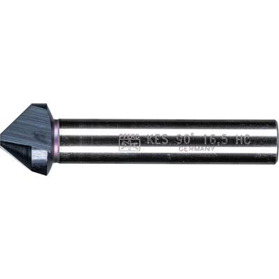 Metalni svrdlasti alat s 90-stupanjskom glave za upuštanje, gravura 'KBS 90° 16.5 HSS Germany'. Pogodan za precizno upuštanje u metal.