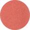Crveni, ovalni brusni papir fine granulacije, osvjetljen.