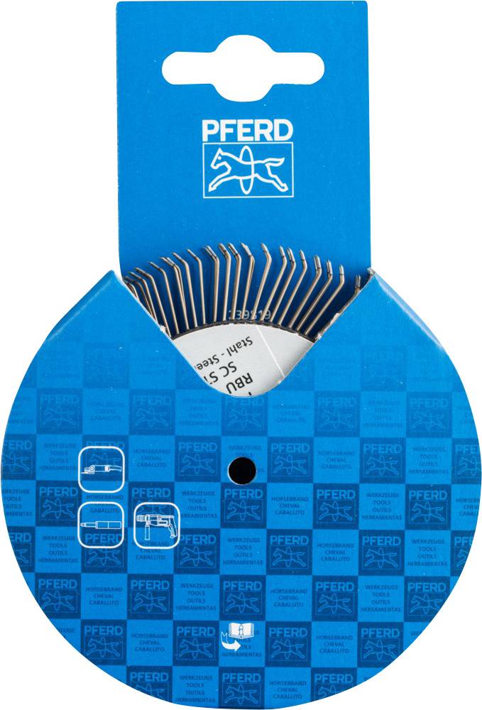 Paket brusnih diskova marke 'Pferd'. Sadrži 80 brusnih diskova. Pakiranje u plavoj boji s logotipom i informacijama o proizvodu.