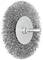 Kružna žičana četka s kotačem i metalnim čekinjama. Često se koristi za čišćenje ili obradu površina.