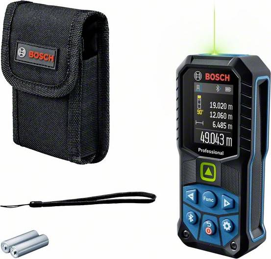 Bosch Professional GLM 50-27 CG Laseravst&aring;ndsm&auml;tare Bluetooth, Dokumentations-App, Stativadapter 6.3 mm (1/4) 50 m