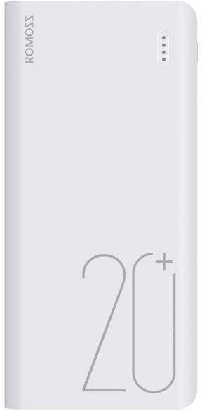 Romoss Sense 6+ powerbank (rezervna baterija) 20000 mAh Fast Charge Li-Ion bijela prikaz statusa-1