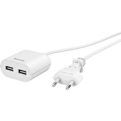 Hama 00133750 00133750 USB punjač utičnica Izlazna struja maks. 2.4 A 2 x ženski konektor USB 2.0 tipa A, ženski konekto-0