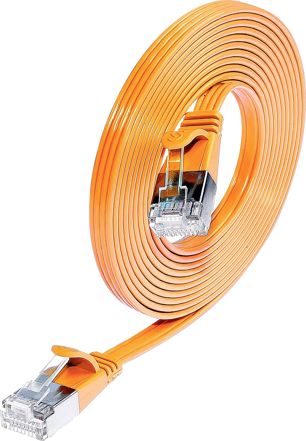 Wirewin 9120064012144 RJ45 Netwerkkabel, patchkabel CAT 6 U/FTP 0.50 m Oranje 1 stuk(s)