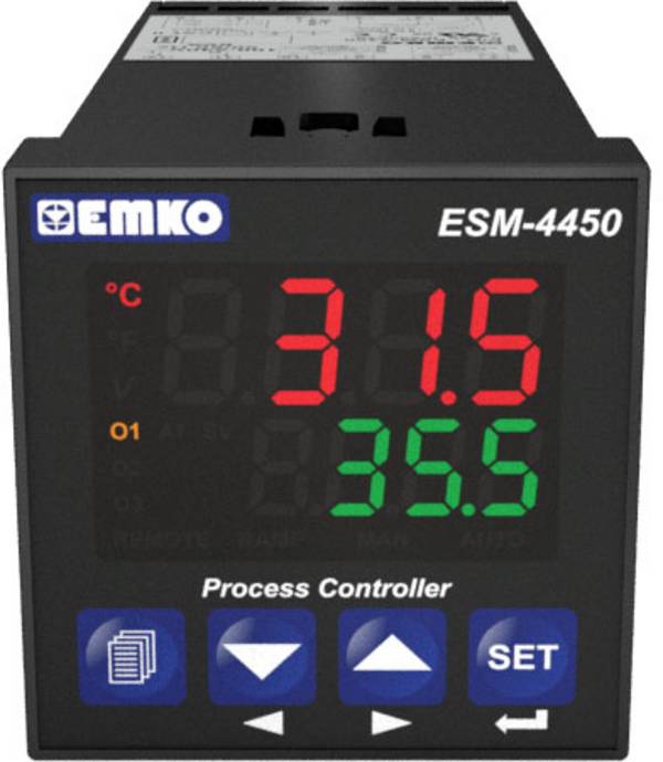Emko ESM-4450.2.20.2.1/00.00/0.0.0.0 2-točkovni, p, pi, pd, pid termostat Pt100, J, K, R, S, T -200 do 1700 °C relej 5 A (D x Š x V) 117 x 48 x 48 mm