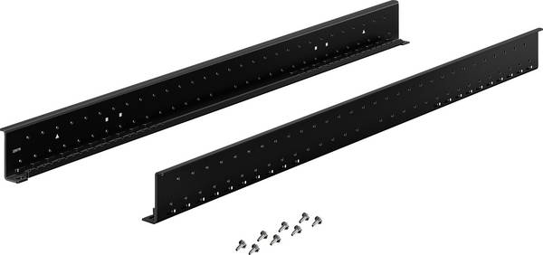 Rittal 5302112 19 palac  šine za mrežni ormar     promjenjive montažne tračnice Prikladno za dubinu ormara: 1200 mm  crna