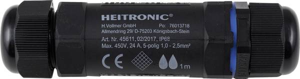 Heitronic 45611 kabelski priključci s vijčanim stezaljkama (D x Š) 130 mm x 32 mm  1 St.