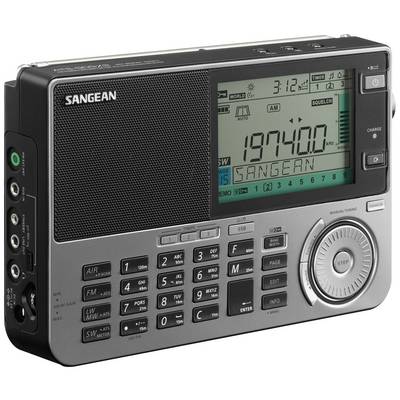 Prijenosni radio za kratke valove s digitalnim zaslonom i upravljačkim elementima za odabir frekvencije; vrijeme je 3:12.