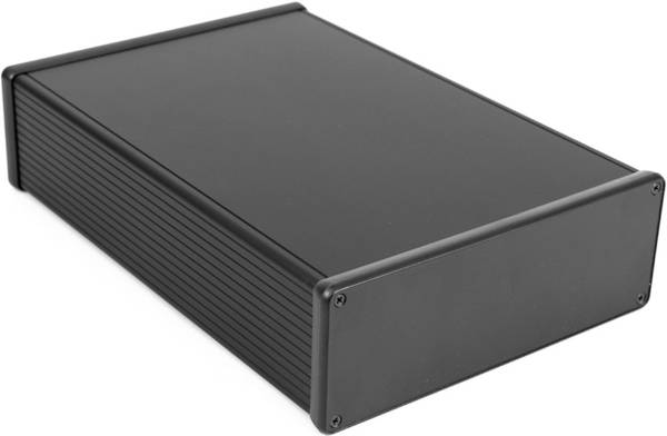 Hammond Electronics 1455U2802BK univerzalno kućište 280 x 191 x 66 aluminij ekstrudirani crna (eloksirana) 1 St.