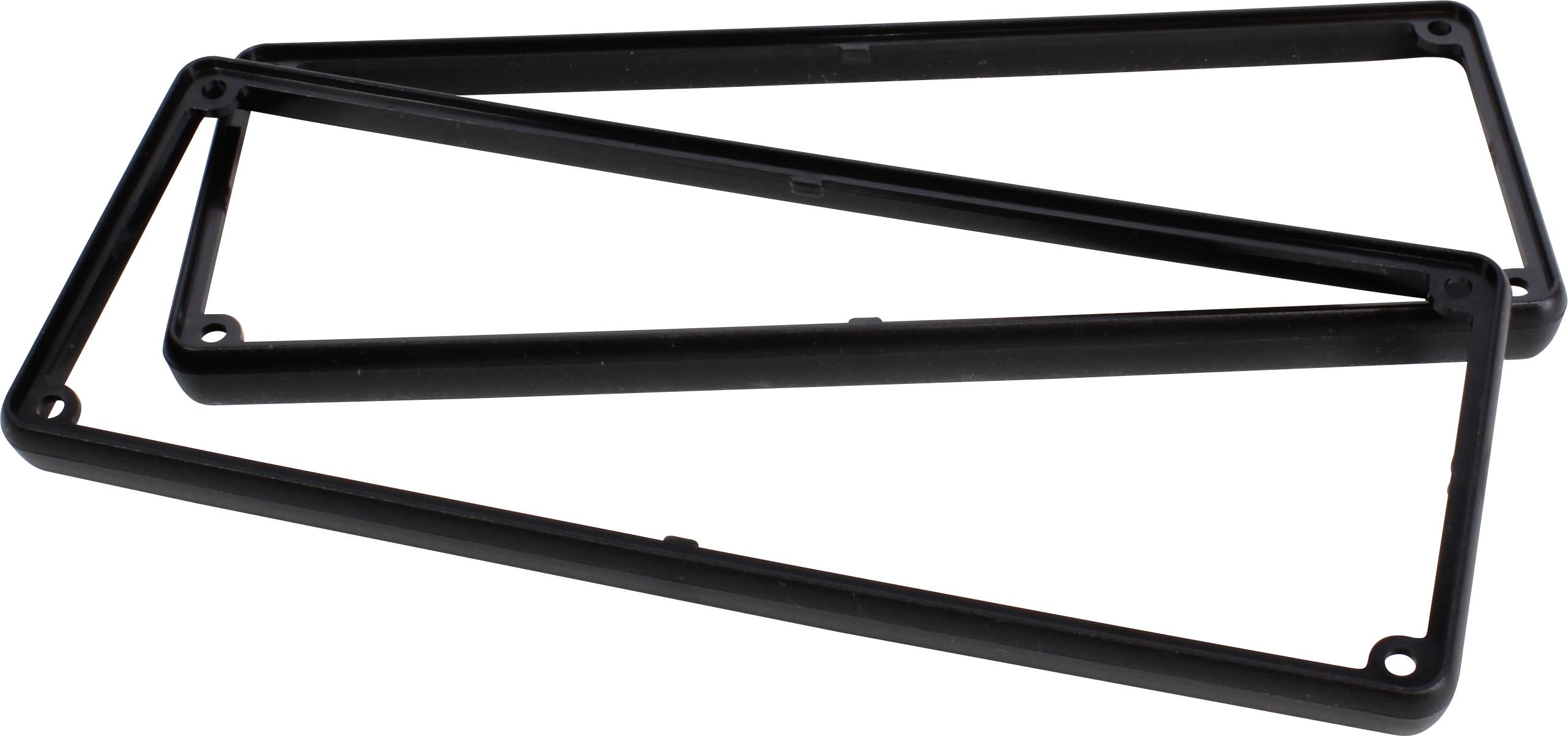 Hammond Electronics 1455UBBK Lenskap ABS Zwart (l x b x h) 196 x 71 x 11.60 mm 2 stuk(s)