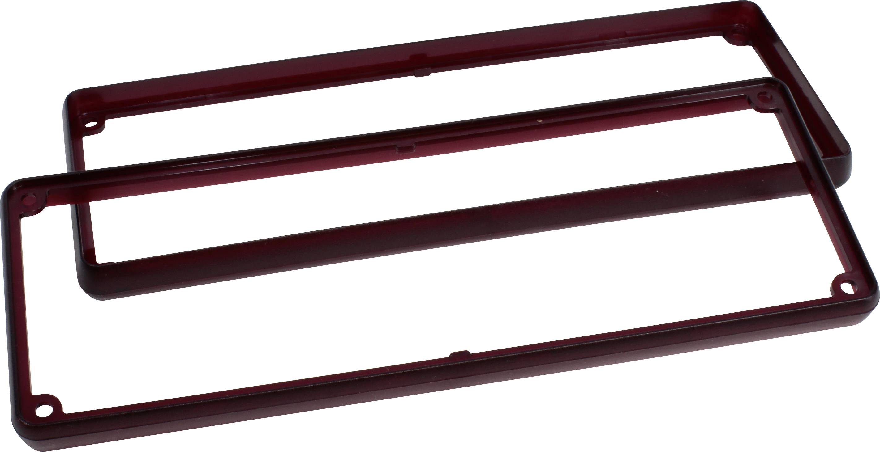 Hammond Electronics 1455UBTRD Lenskap ABS Rood (transparant) (l x b x h) 196 x 71 x 11.60 mm 2 stuk(s)