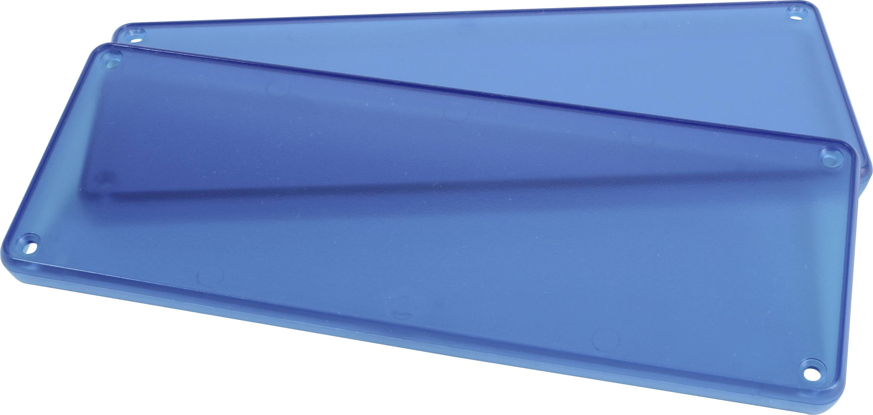 Hammond Electronics 1455UPLTBU Frontframe ABS Blauw (transparant) (l x b x h) 196 x 71 x 11.60 mm 2 stuk(s)