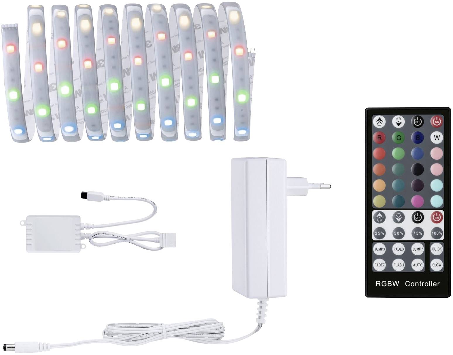 Paulmann MaxLED Basic RGB 79881 LED-strip basisset Met connector (male) 24 V 3 m Warmwit 1 stuk(s)