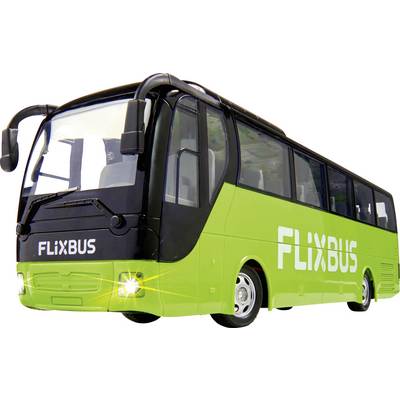 Zeleni putnički autobus s logotipom 'FlixBus'-a vozi gradskom sredinom za danjeg svijetla.