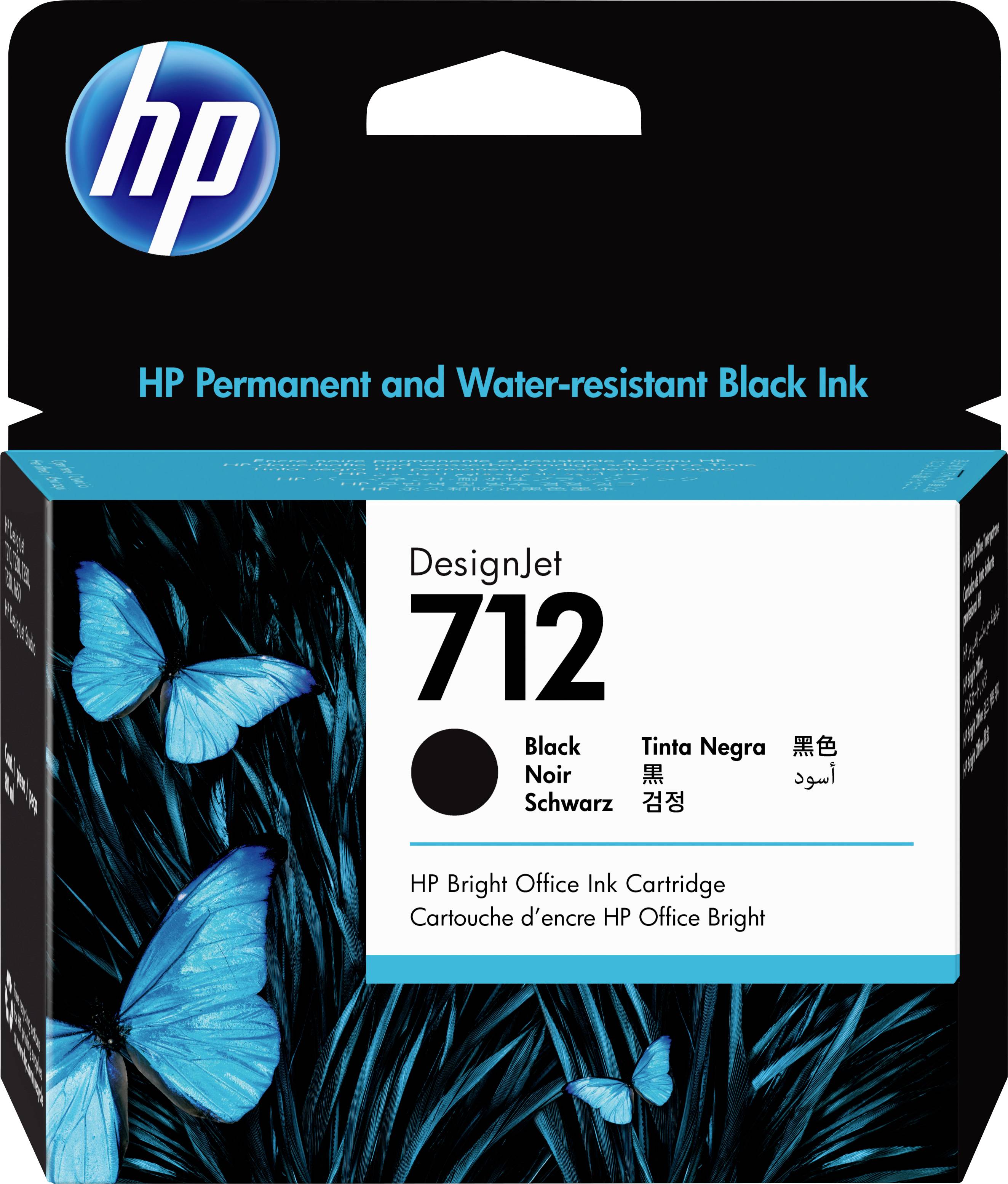 HP Encre 712 dorigine noir 3ED71A