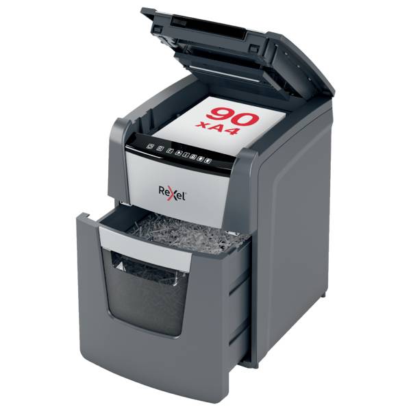 Rexel Optimum AutoFeed+ 90X uništavač dokumenata 90 list mikro rezanje 4 x 28 mm P-4 34 l Uništava također uredske spaja-4