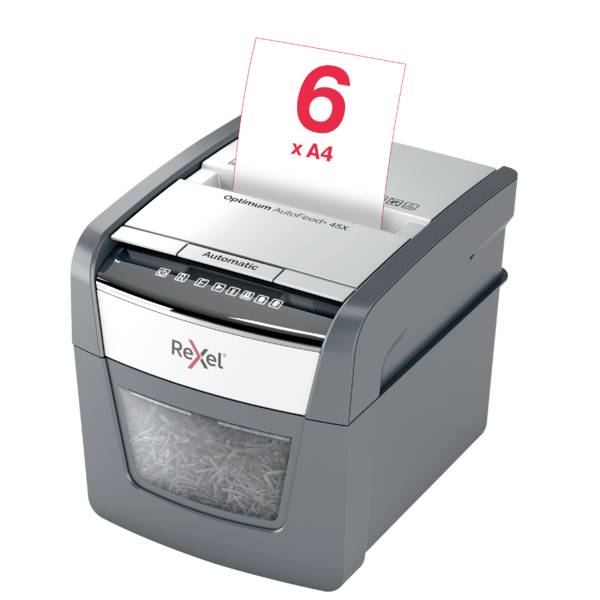 Rexel Optimum AutoFeed 45X uništavač dokumenata 45 list mikro rezanje 4 x 28 mm P-4 20 l Uništava također uredske spajal-4