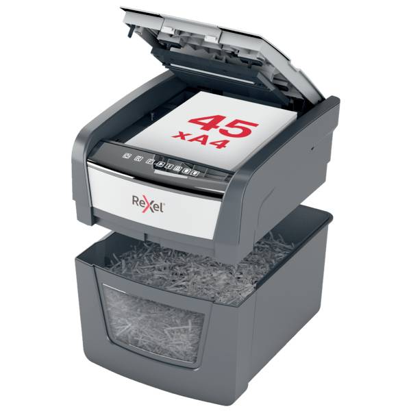 Rexel Optimum AutoFeed 45X uništavač dokumenata 45 list mikro rezanje 4 x 28 mm P-4 20 l Uništava također uredske spajal-6