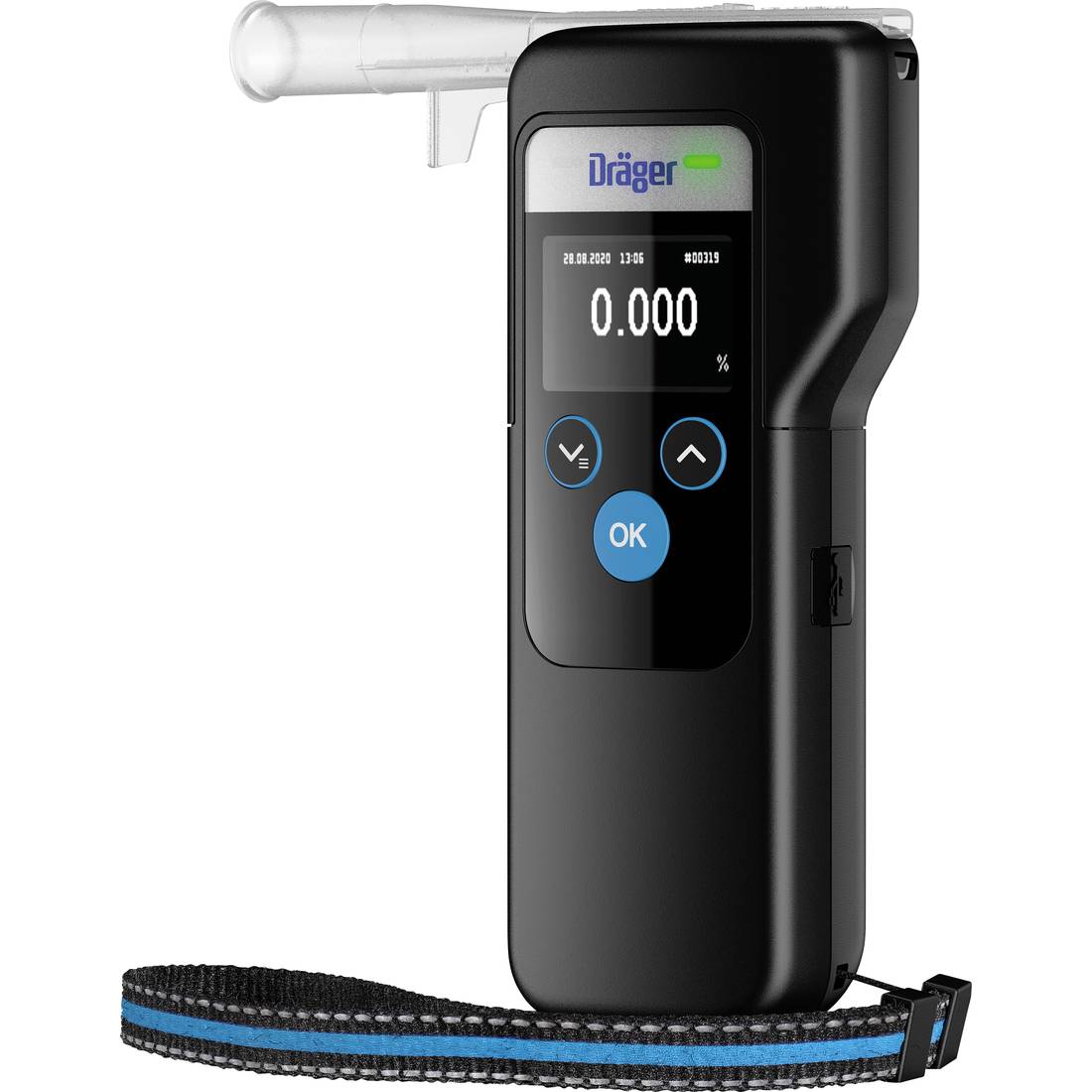 Dräger Alcotest 4000 tester na alkohol crna 0.00 do 5.00 ‰ alarm,  uključujući zaslon - AC group - webshop