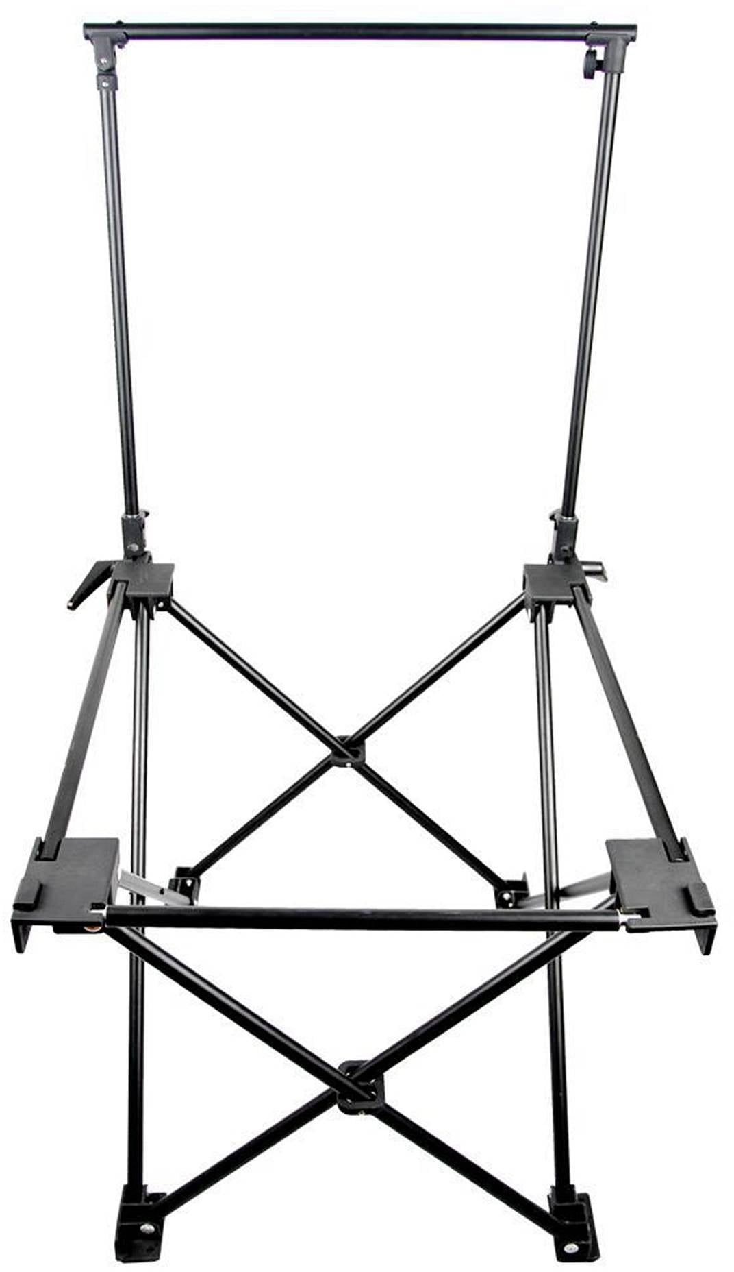 Sklopivi metalni stalak koji stoji uspravno. Pogodan za podršku glazbenim instrumentima poput klavijature.