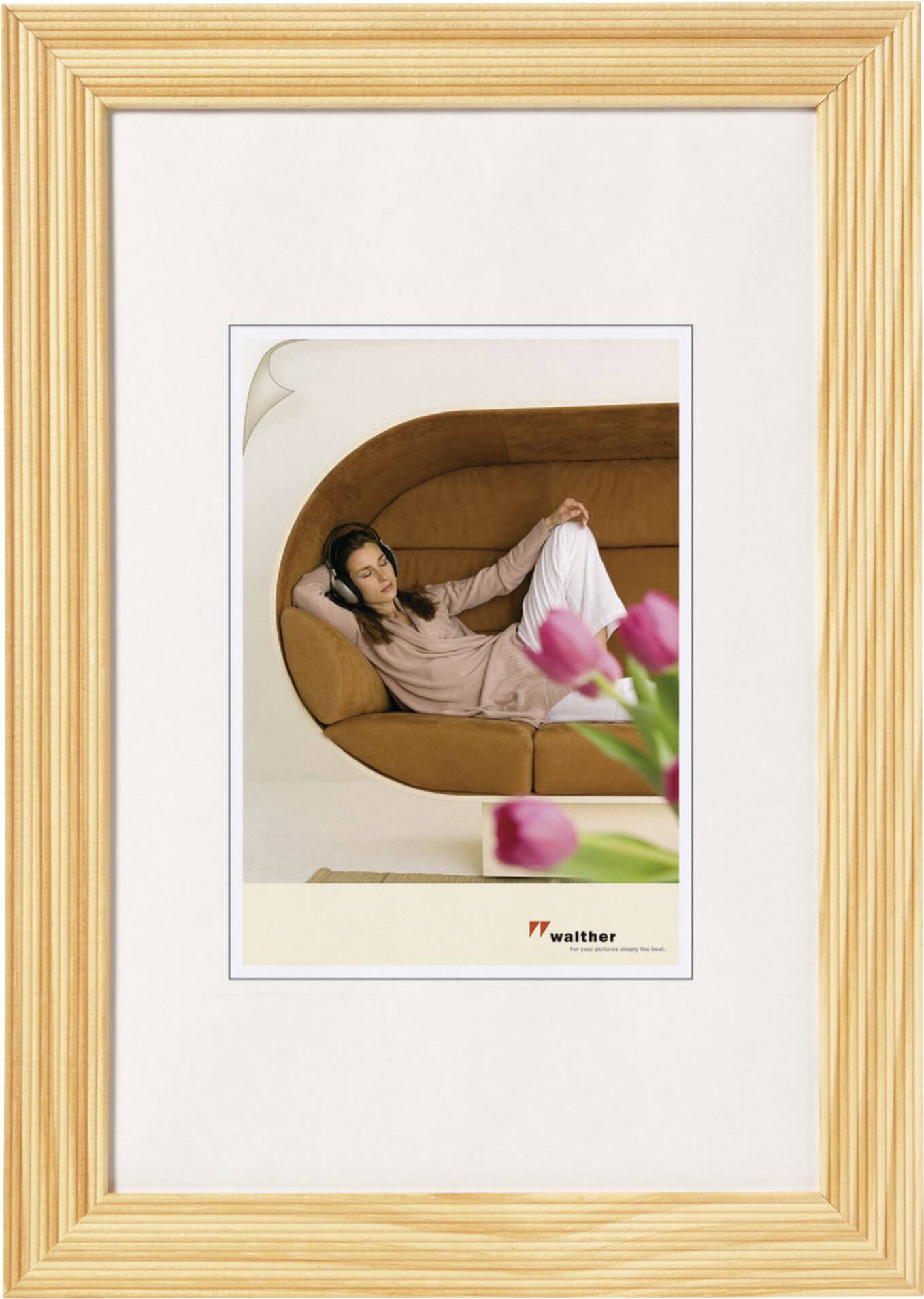 walther+ design HI318H Wissellijst Papierformaat: 13 x 18 cm Lichtbruin
