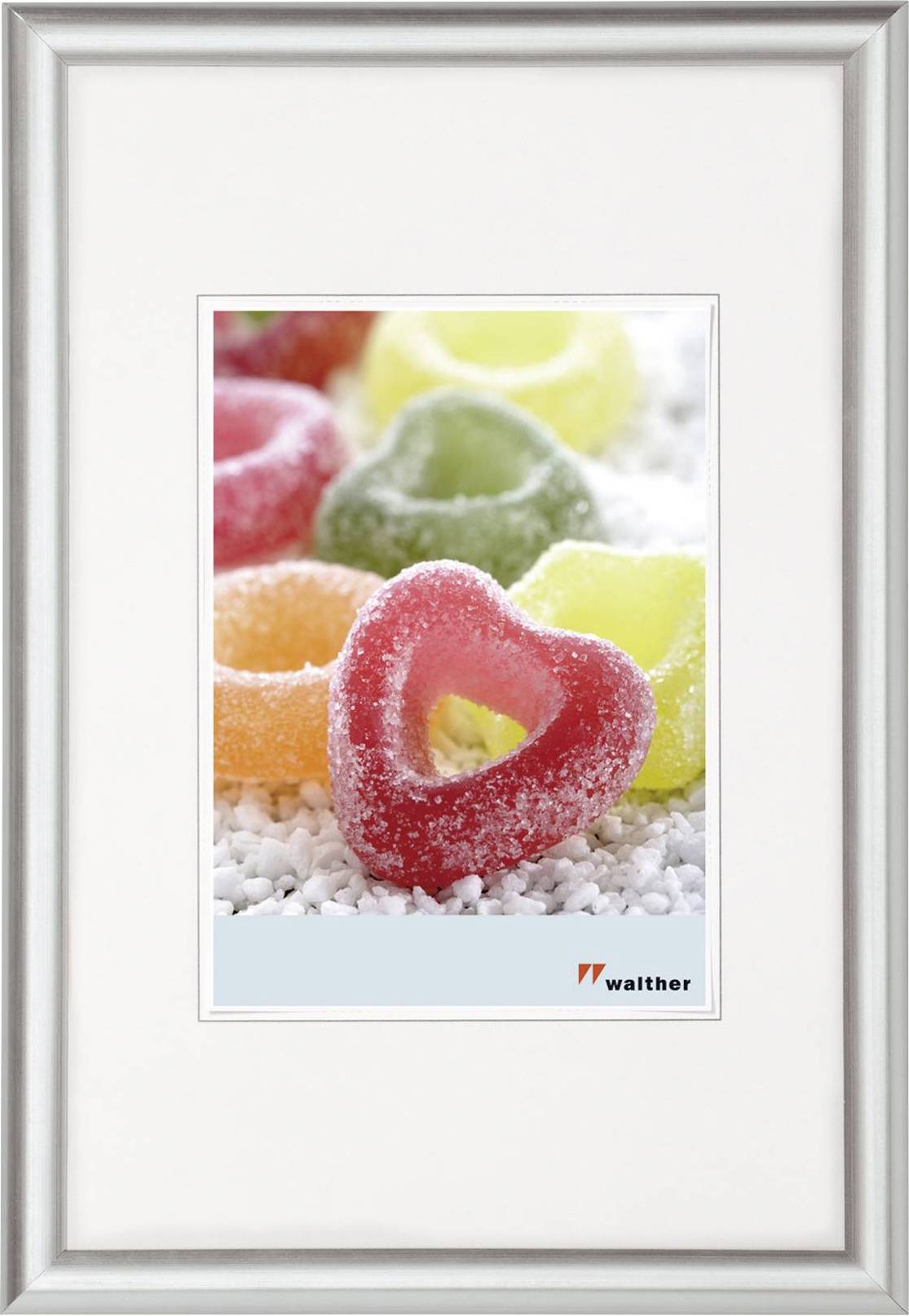 walther+ design KP040S Wissellijst Papierformaat: 30 x 40 cm Zilver