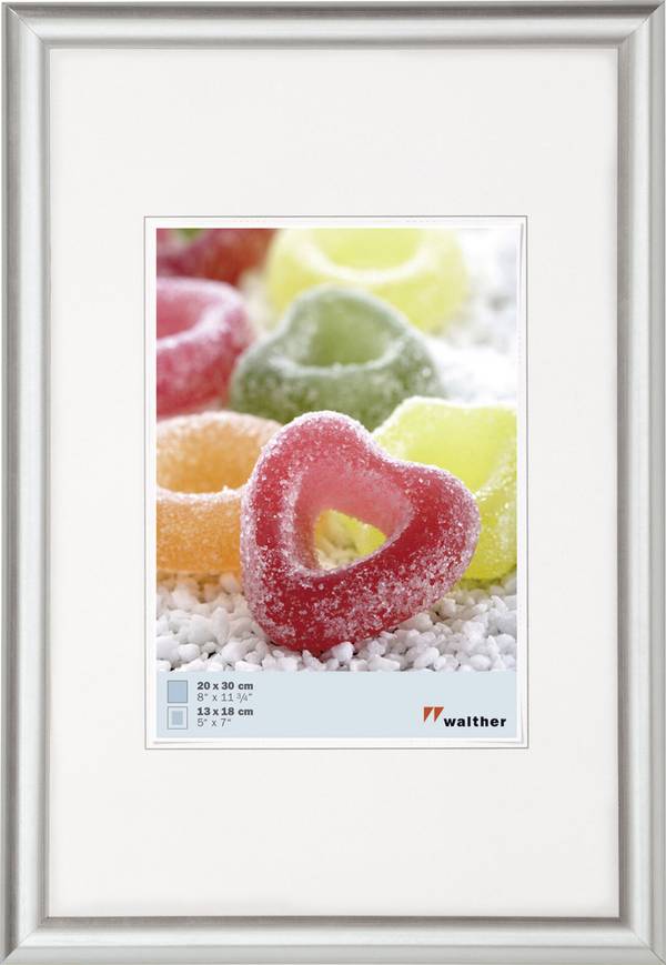 walther+ design KP050S izmjenjivi okvir za slike Format papira: 28 x 35 cm (Š x V) 40 cm x 50 cm srebrna