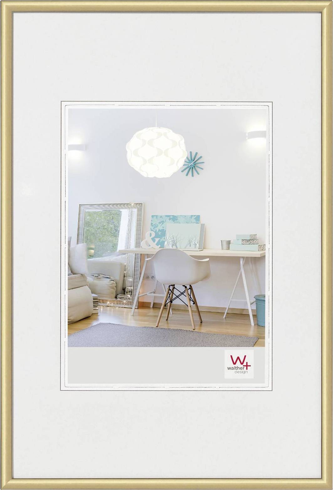 walther+ design KV015G Wissellijst Papierformaat: 10 x 15 cm Goud