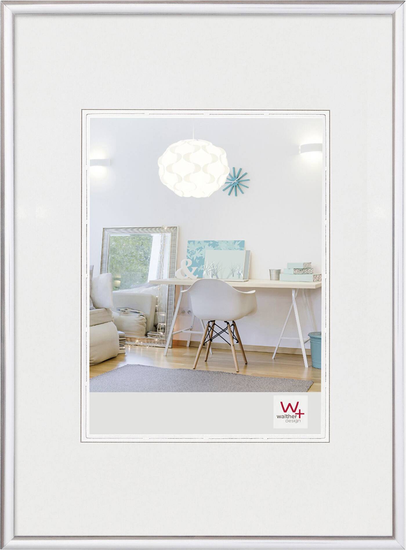 walther+ design KV318S Wissellijst Papierformaat: 13 x 18 cm Zilver