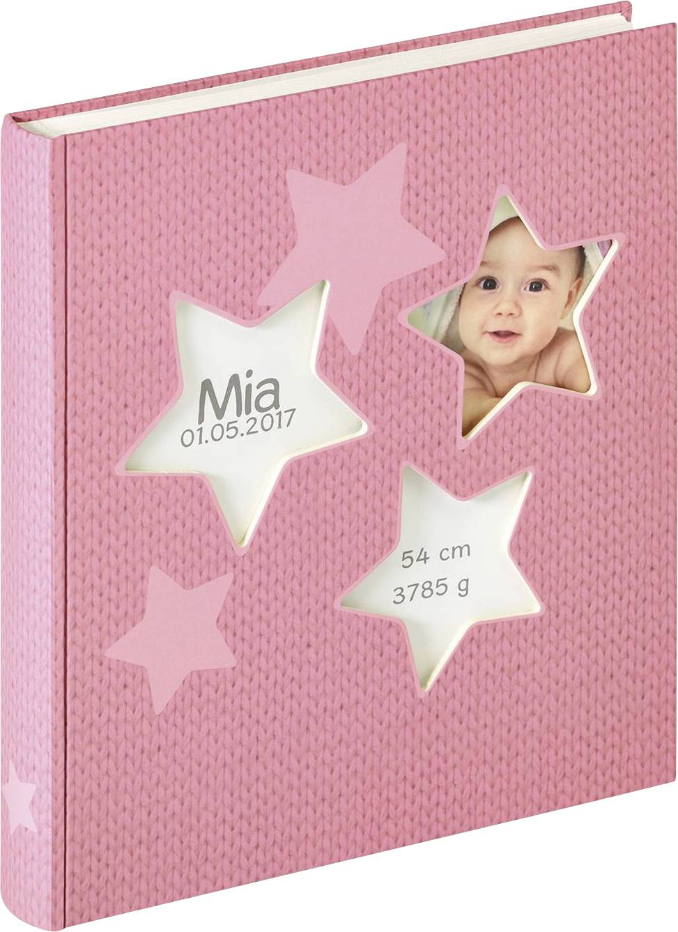 walther+ design UK-133-R Fotoalbum (b x h) 28 cm x 31 cm Roze 50 bladzijden