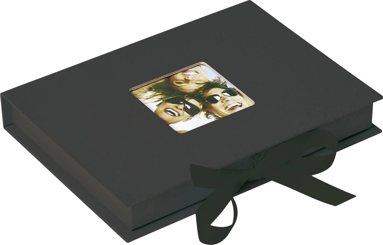 walther+ design FB-112-B FB-112-B Fotoalbum (b x h) 14.5 cm x 20.1 cm Zwart