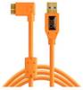 Tether Tools USB kabel USB 3.2 gen.1 USB-A utikač, USB-Micro-B 3.0 utikač 4.60 m narančasta 90° nagnuto udesno CU61RT15-ORG