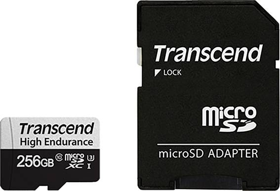 Transcend USD350V microSDXC-kaart 256 GB Class 10, UHS-I