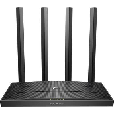 Bežični router s četiri okomite antene i pet LED indikatorskih svjetala na prednjoj strani.