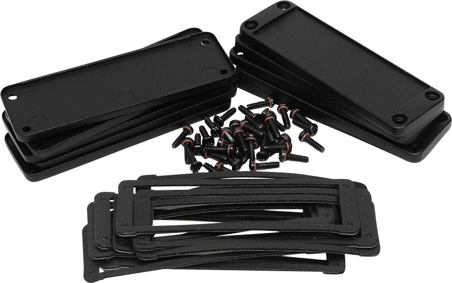 Hammond Electronics End plate Aluminium Zwart (l x b x h) 6 x 107 x 35 mm 10 stuk(s)
